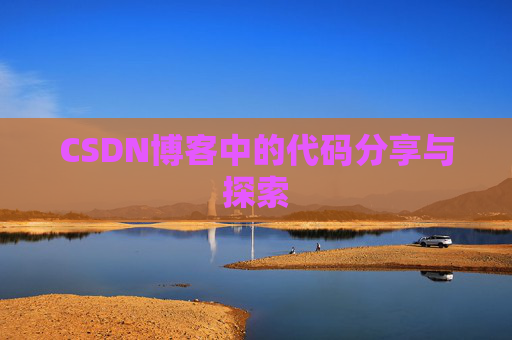 CSDN博客中的代码分享与探索